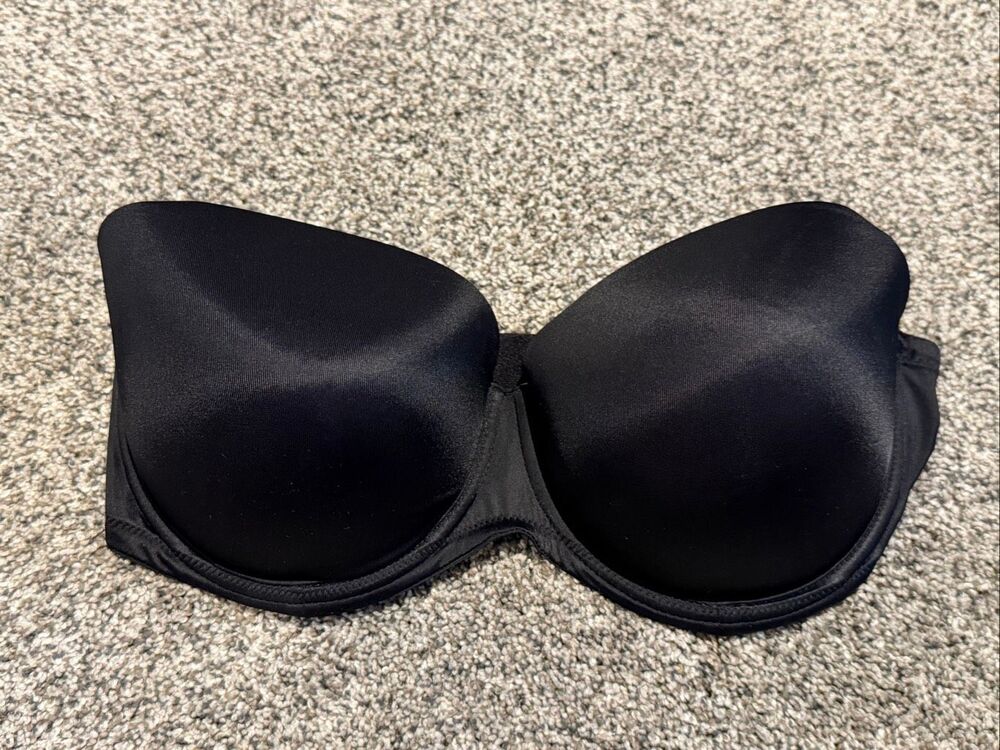 PINK black strapless bra size 36DD